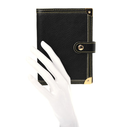 Louis Vuitton Suhali Small Ring Agenda Cover Black 2 of 7