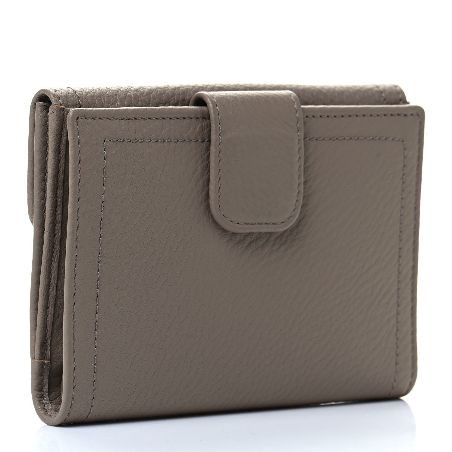 Prada Vitello Daino Bi-Fold Wallet Visone 3 of 7