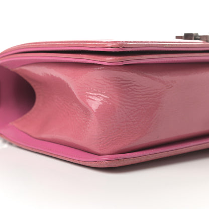 Chanel Patent Calfskin Quilted Medium Boy Flap Light Pink 9 of 18