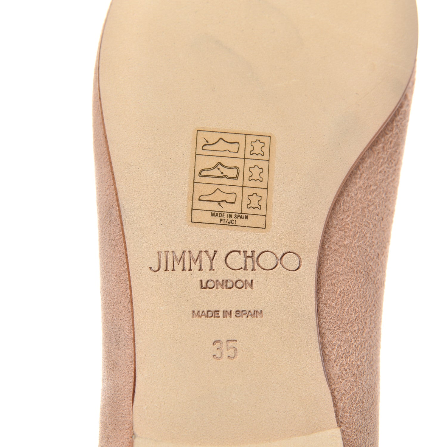 Jimmy Choo Suede Alina Flats 35 Powder Pink 9 of 11
