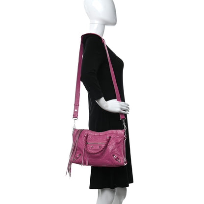Balenciaga Agneau Classic Silver Hardware S City Rose Flamingo 2 of 11