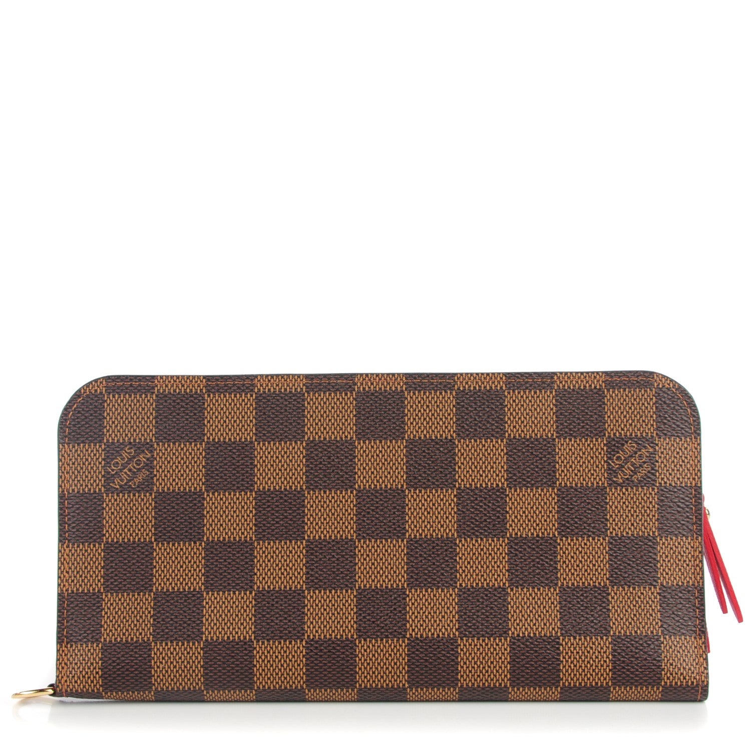 Louis Vuitton Damier Ebene Insolite Wallet Red 1 of 7