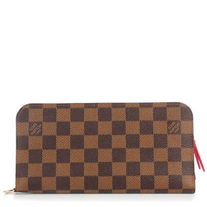 Louis Vuitton Damier Ebene Insolite Wallet Red 1 of 7