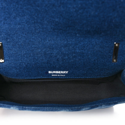 Burberry Denim Quilted Small Lola Bag Blue 5 of 9