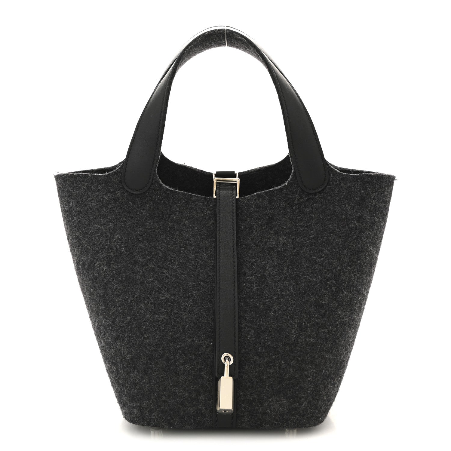 Hermes Feutre Swift Picotin Lock 18 PM Gris Moyen Black 1 of 12