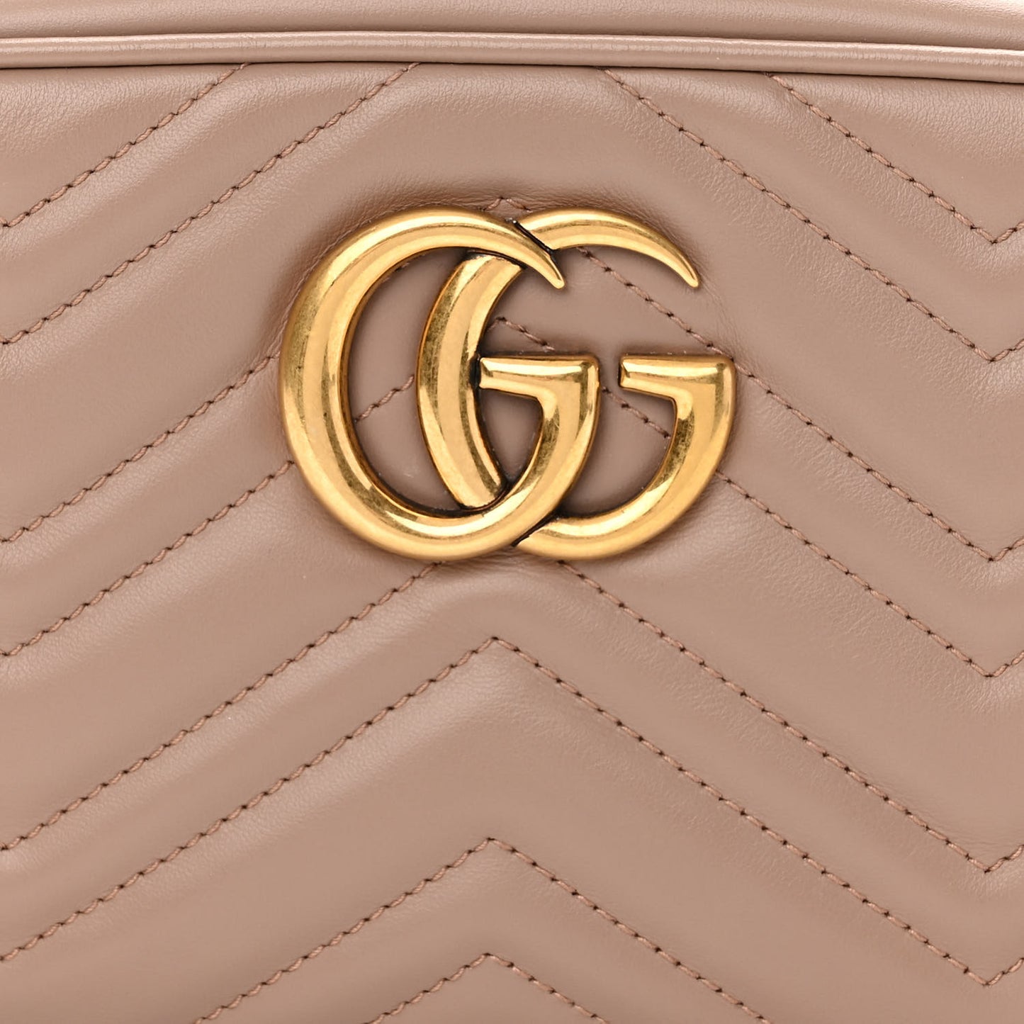 Calfskin Matelasse Small GG Marmont Chain Shoulder Bag Porcelain Rose