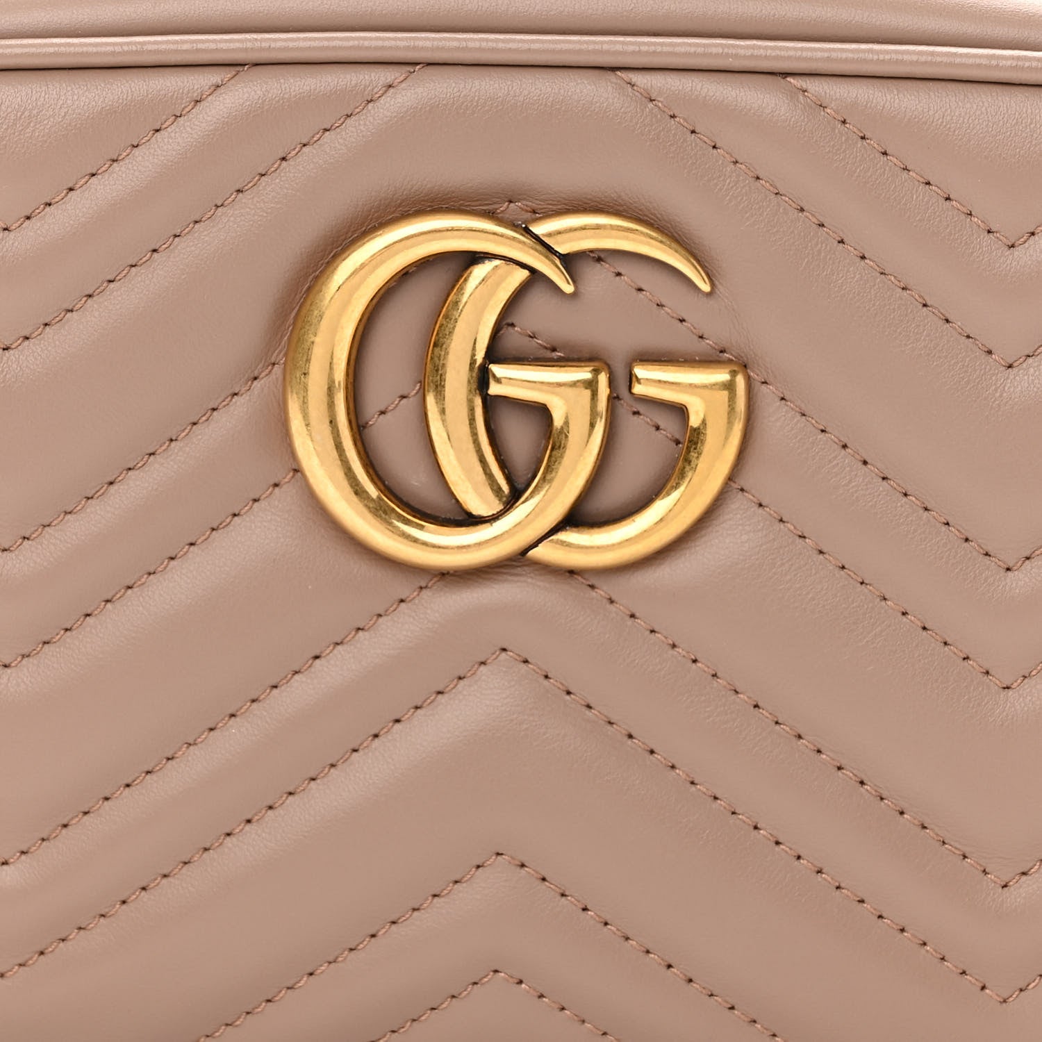 Gucci Calfskin Matelasse Small GG Marmont Chain Shoulder Bag Porcelain Rose 8 of 10