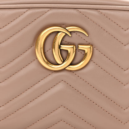 Gucci Calfskin Matelasse Small GG Marmont Chain Shoulder Bag Porcelain Rose 8 of 10