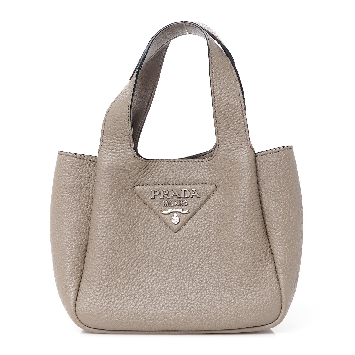 Prada Vitello Daino Soft Mini Dynamique Tote Argilla 1 of 10