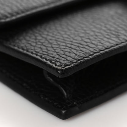 Gucci Dollar Calfskin Interlocking G Chain Wallet Black 7 of 10