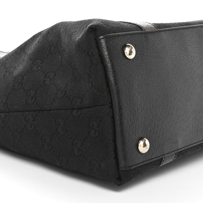 Gucci Monogram Medium Abbey Tote Black 9 of 10