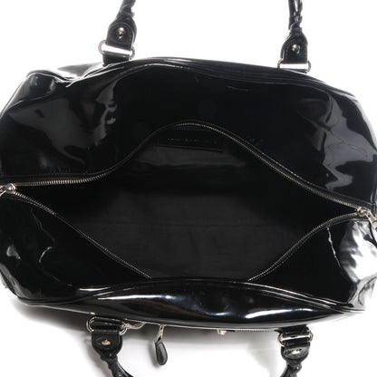 Balenciaga Patent Leather Bowling MM Bag Black 5 of 8