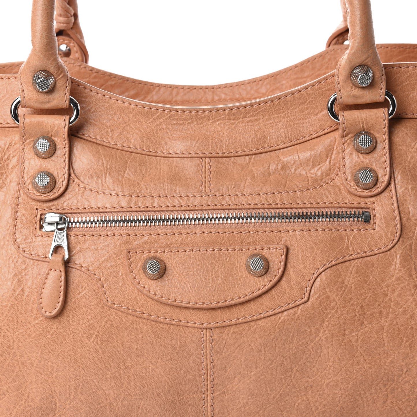 Agneau Giant 12 Silver Hardware Part Time Rose Blush