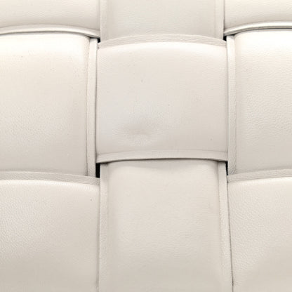 Bottega Veneta Lambskin Maxi Intreccio Padded Chain Cassette Crossbody Bag White 11 of 11