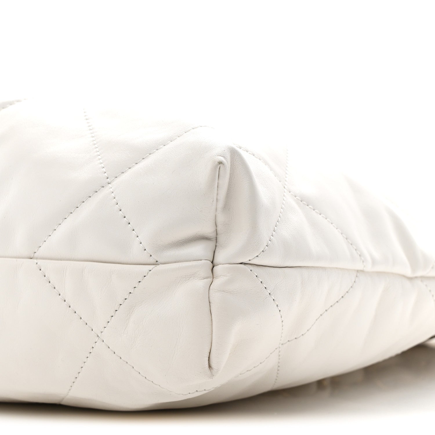 Chanel Shiny Calfskin Quilted Small Chanel 22 White 10 of 10