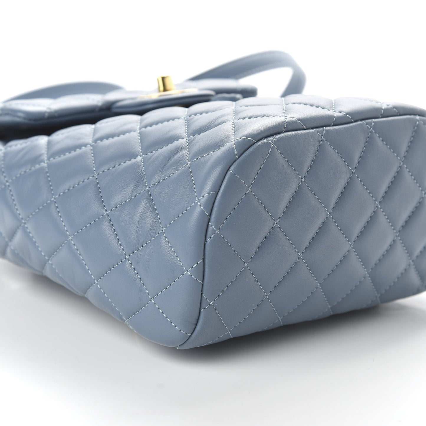 Calfskin Quilted Mini Urban Spirit Backpack Light Blue