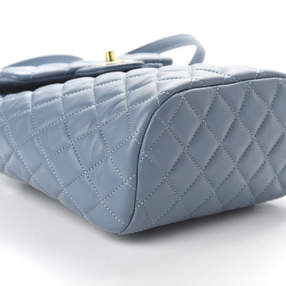 Chanel Calfskin Quilted Mini Urban Spirit Backpack Light Blue 5 of 10