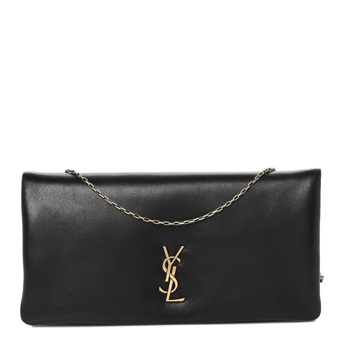 Padded Lambskin Mini Calypso Wallet On Chain WOC Black