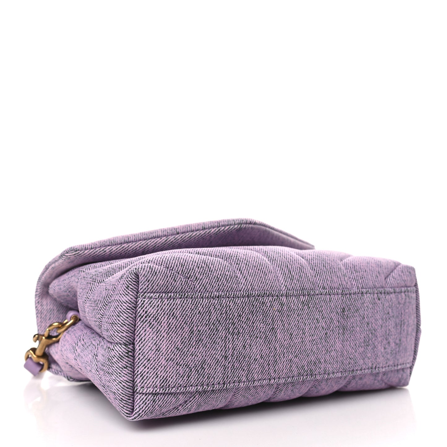 Denim Y Quilted Monogram Toy Loulou Crossbody Bag Bleached Lilac