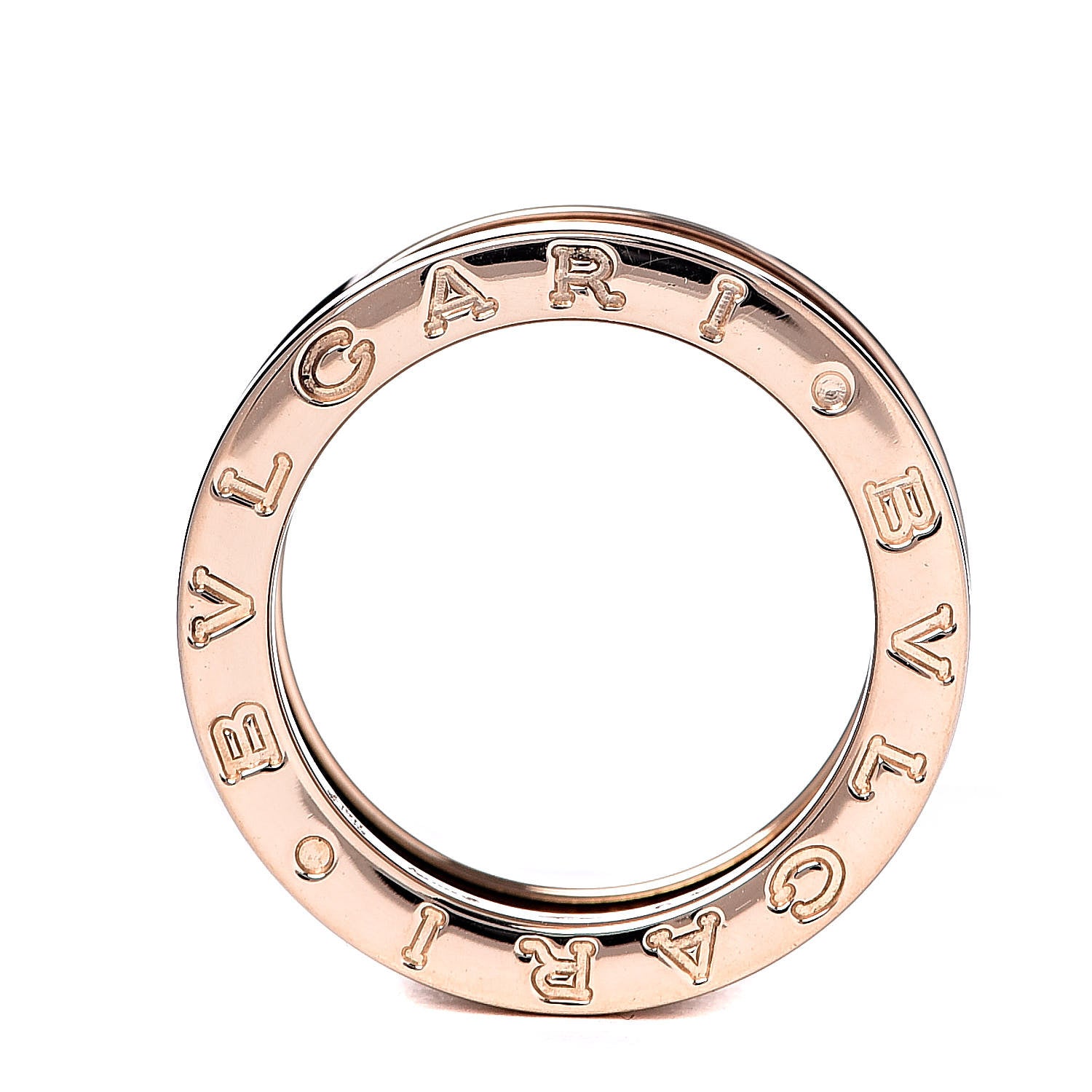 Bulgari 18K Rose Gold B.Zero1 Three-Band Ring 49 4.75 4 of 5
