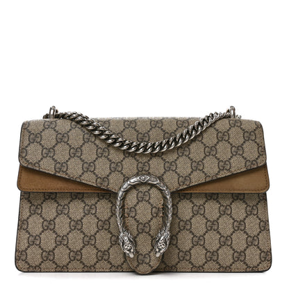 Gucci GG Supreme Monogram Small Dionysus Shoulder Bag Taupe 1 of 10