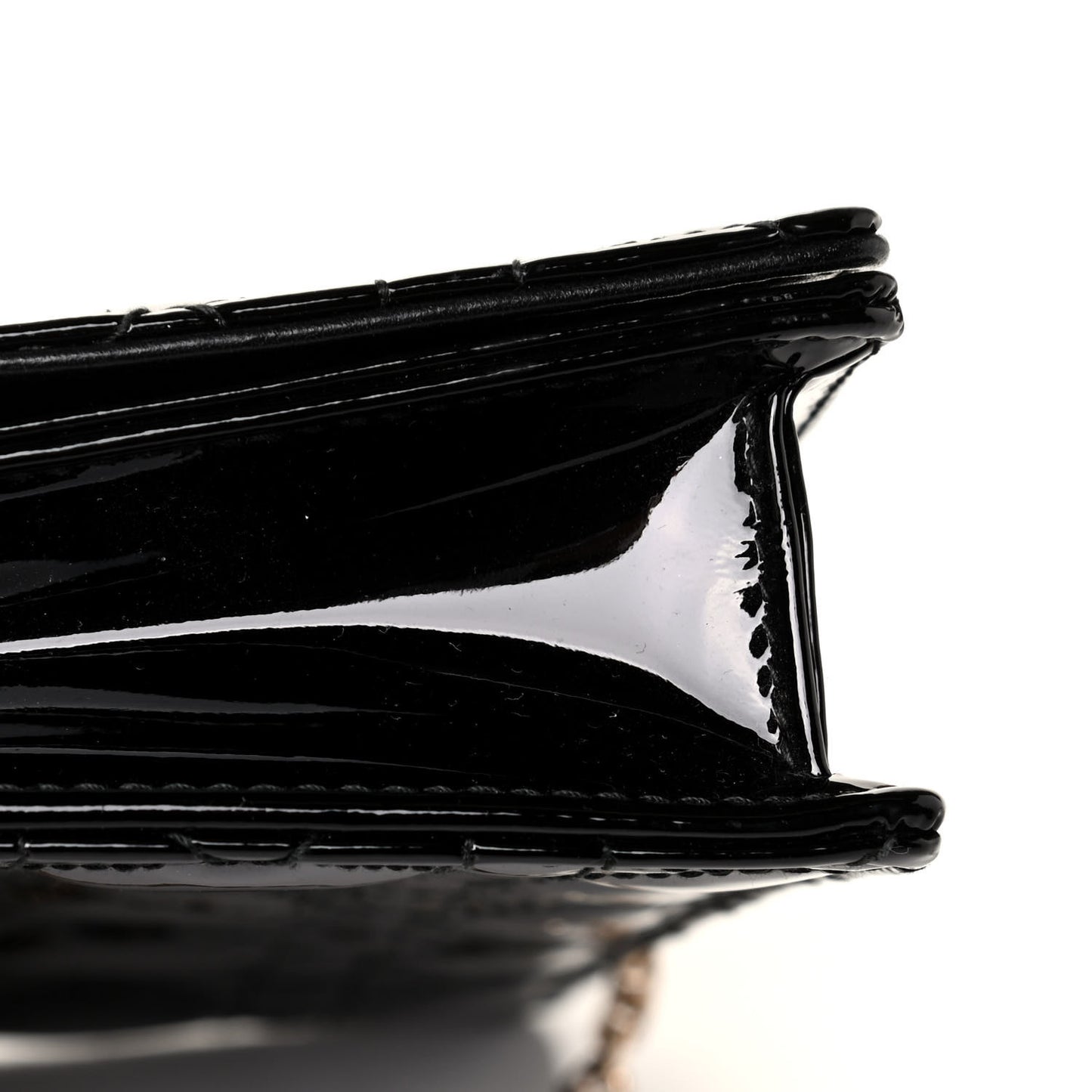 Patent Cannage Lady Dior Clutch Black