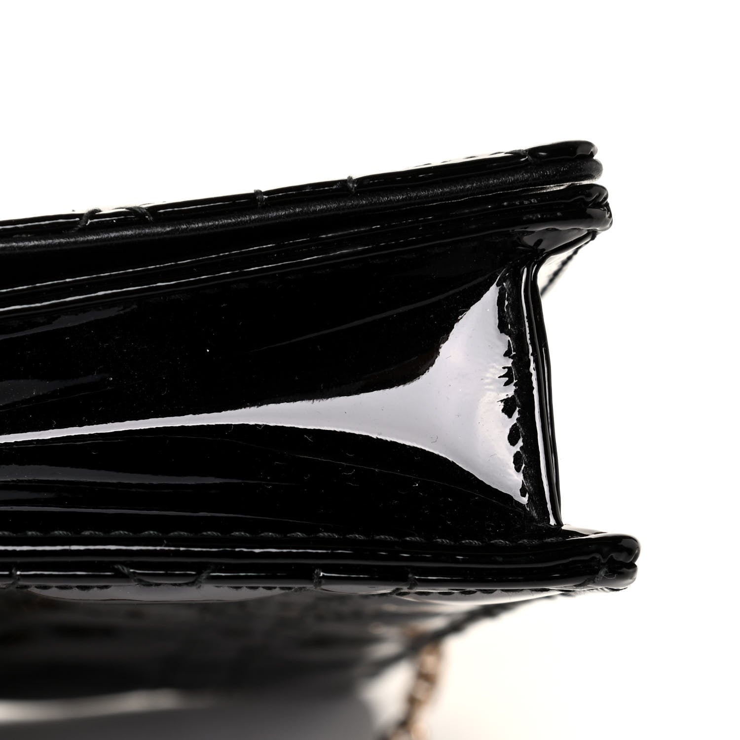 Christian Dior Patent Cannage Lady Dior Clutch Black 5 of 7
