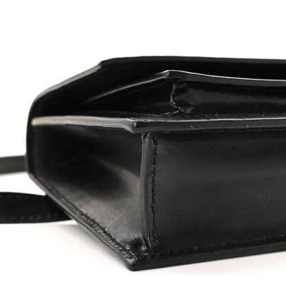 Balenciaga Shiny Box Calfskin Monochrome XS Sharp Belt Bag Black 8 of 9