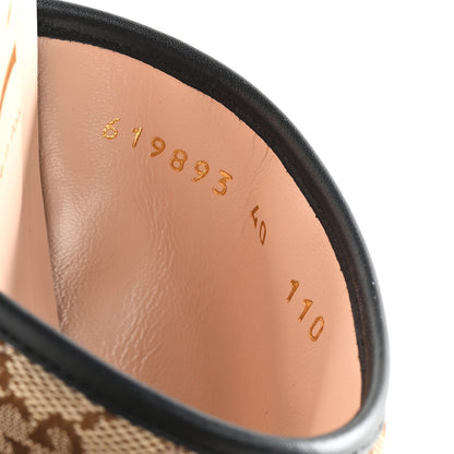 Gucci Monogram Matelasse Diagonal GG Marmont Flat Slide Sandals 40 Beige Ebony Black 9 of 10