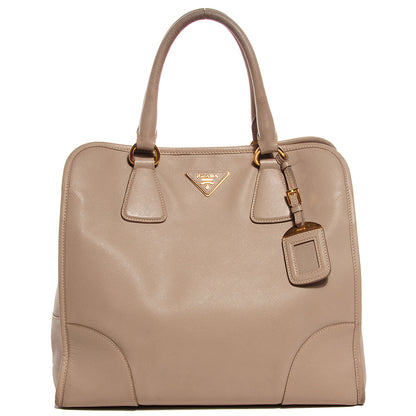Prada Saffiano Lux Shopping Tote Pomice 1 of 13