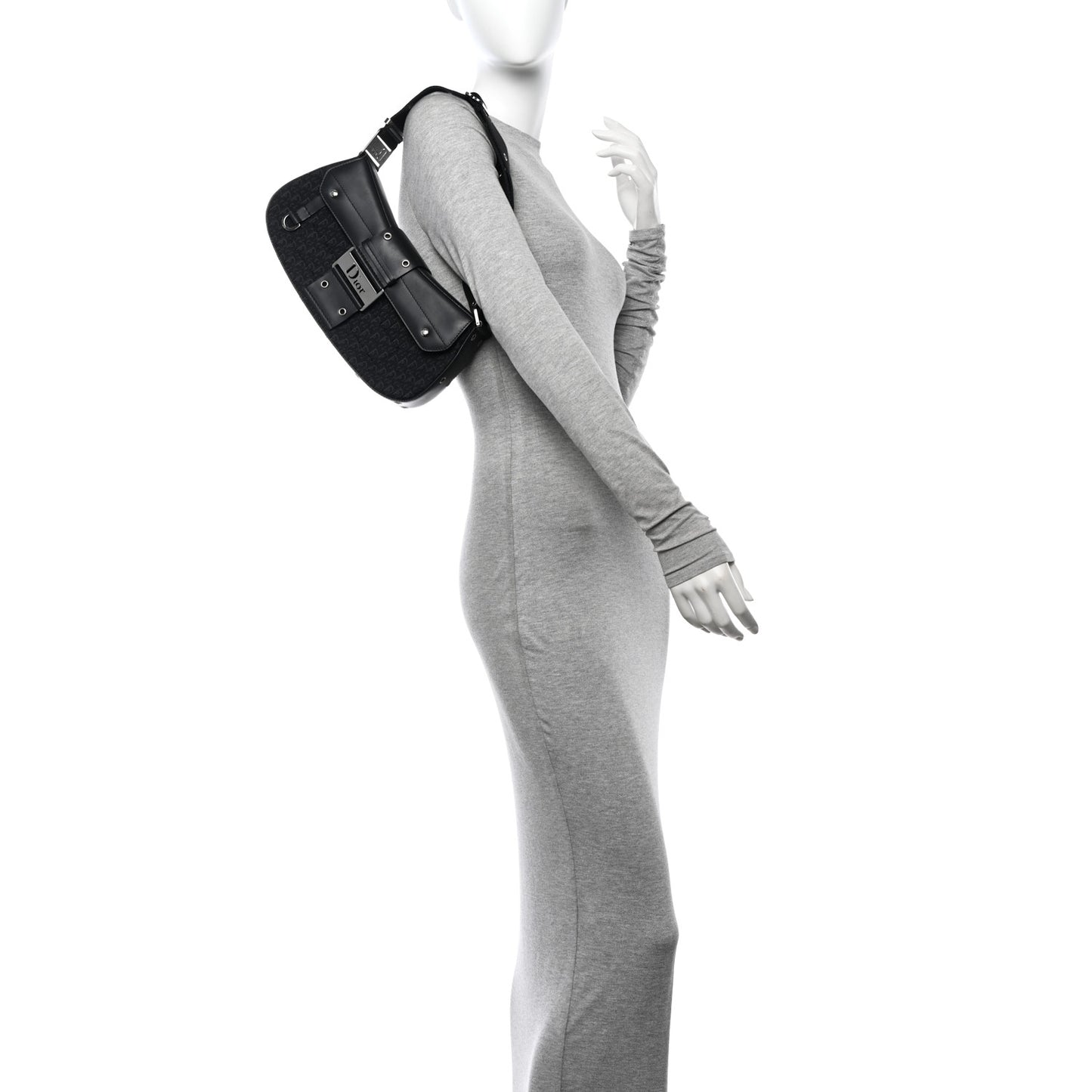 Monogram Calfskin Street Chic Columbus Ave Bag Black