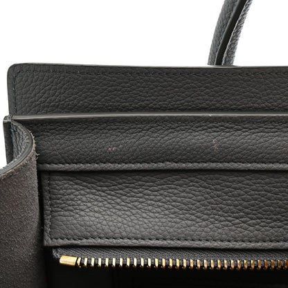 Celine Baby Drummed Calfskin Micro Luggage Kohl 13 of 16