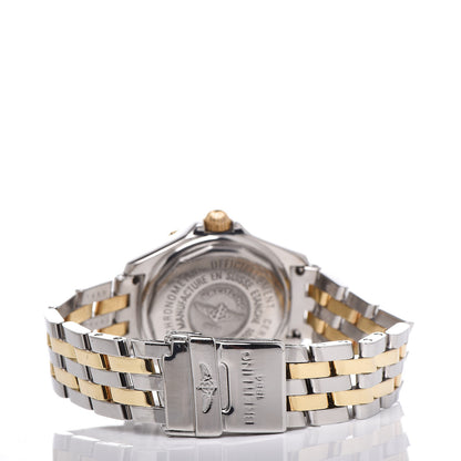 Breitling Stainless Steel 18K Yellow Gold Diamond Mother of Pearl 31mm Windrider Quartz Watch D71365 4 of 6