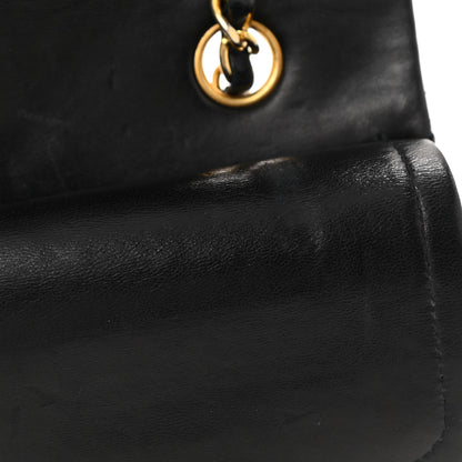 Chanel Lambskin Quilted Medium Double Flap Black 14 of 14