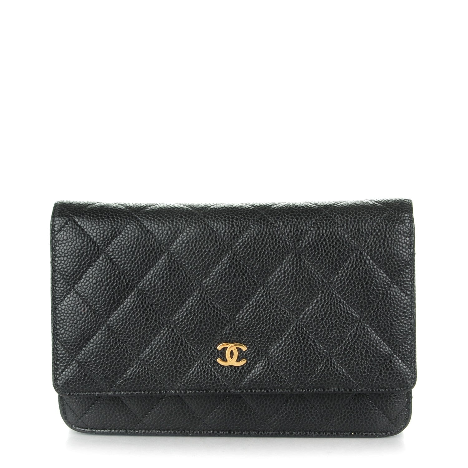 Chanel Caviar Quilted Wallet On Chain WOC Black 1 of 8