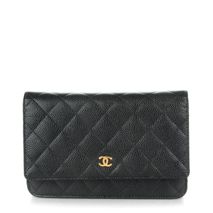 Chanel Caviar Quilted Wallet On Chain WOC Black 1 of 8