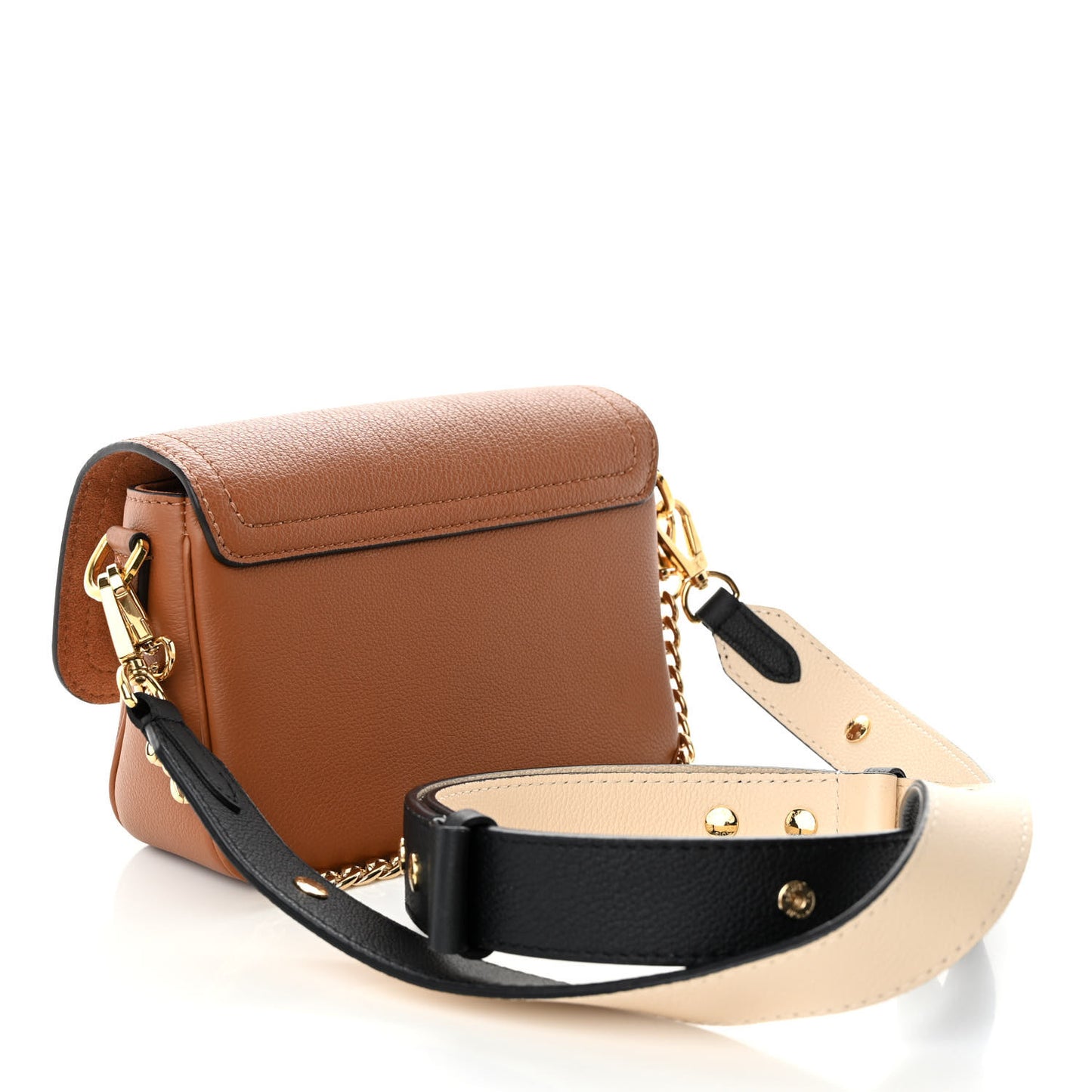 Grained Calfskin Lockme Tender Chataigne Brown