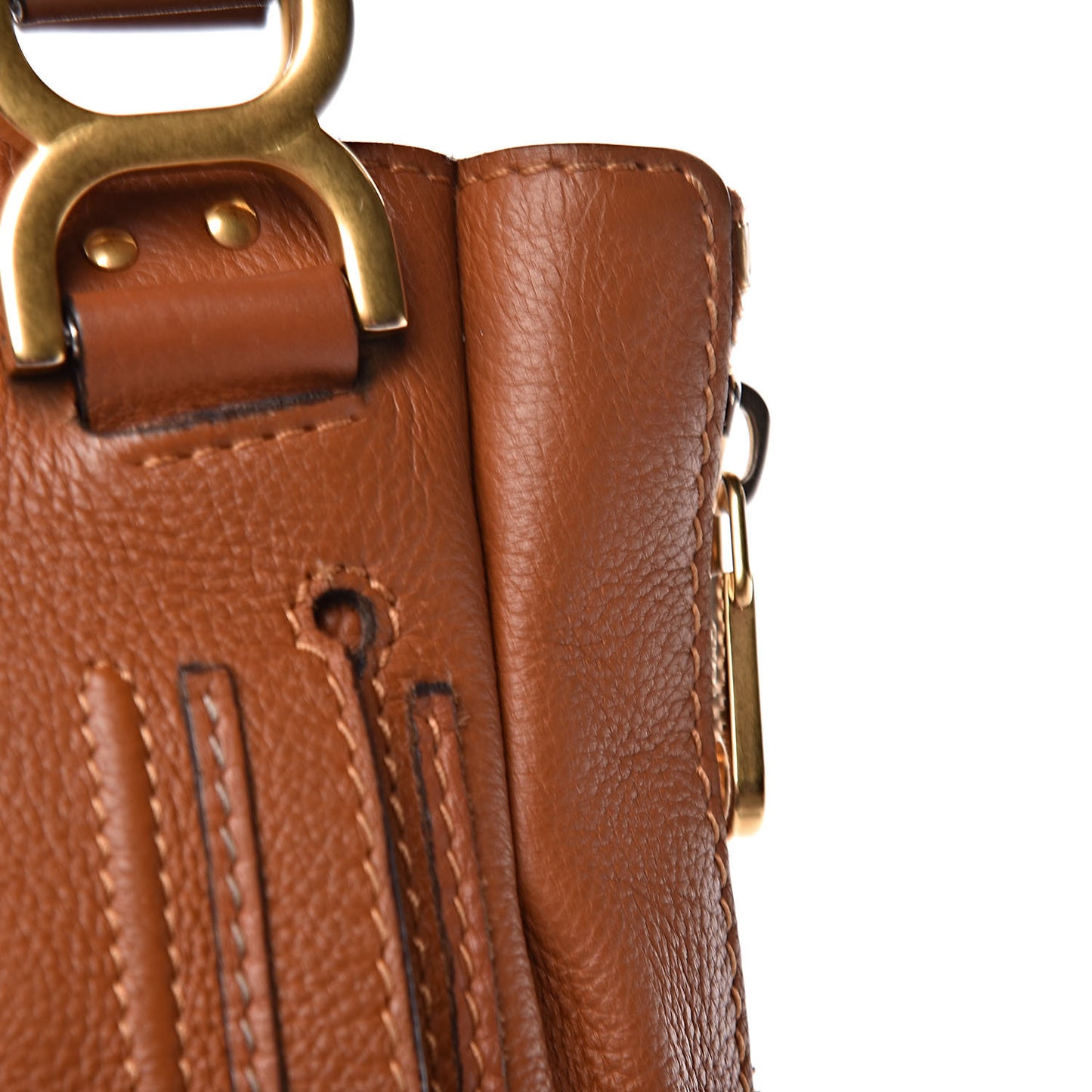 Calfskin Large Marcie Tote Tan
