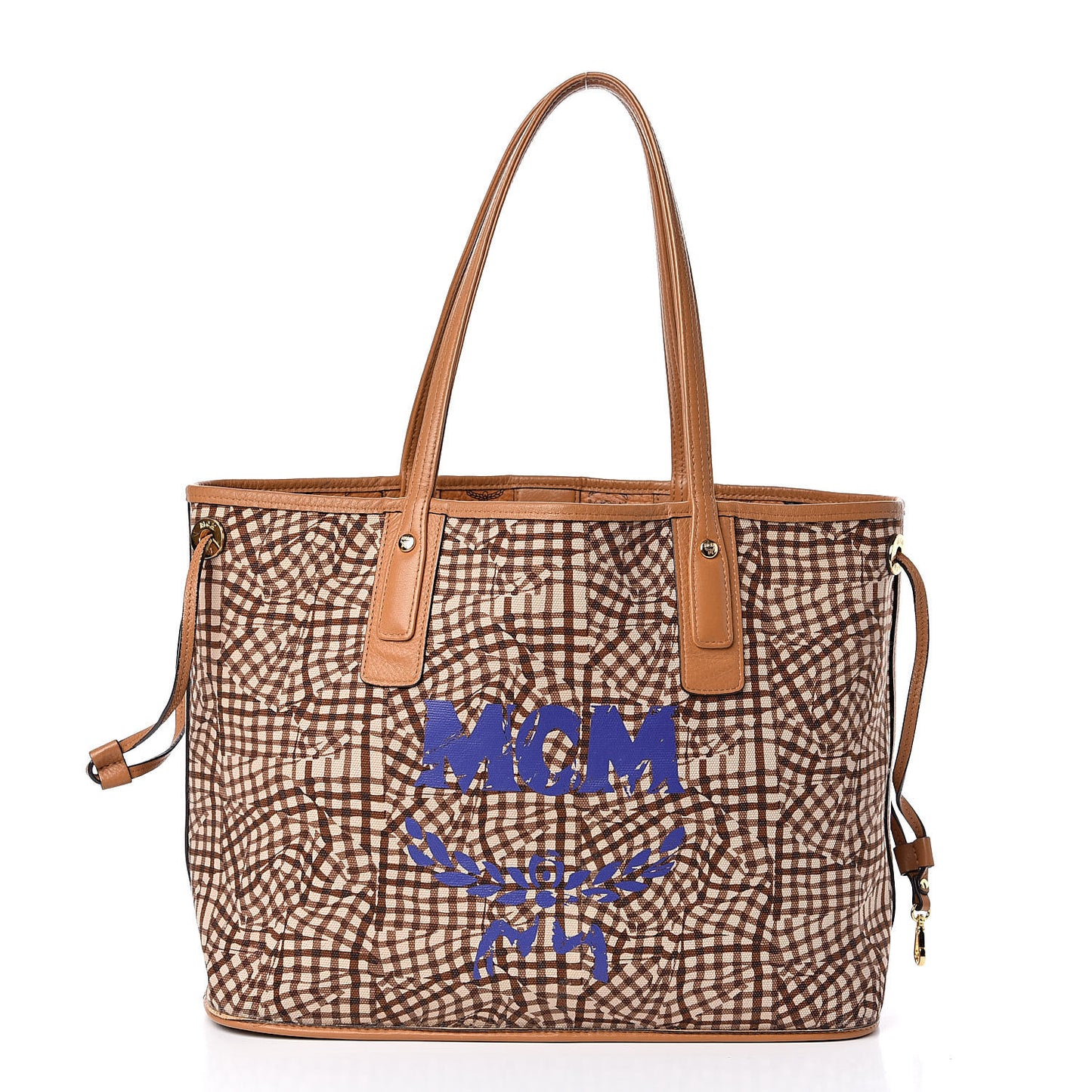Visetos Medium Liz Reversible Shopper Tote Cognac