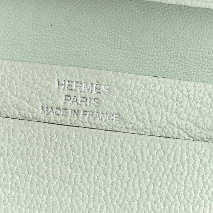 Hermes Chevre Mysore Bearn Card Holder Wallet Vert Peppermint 6 of 7