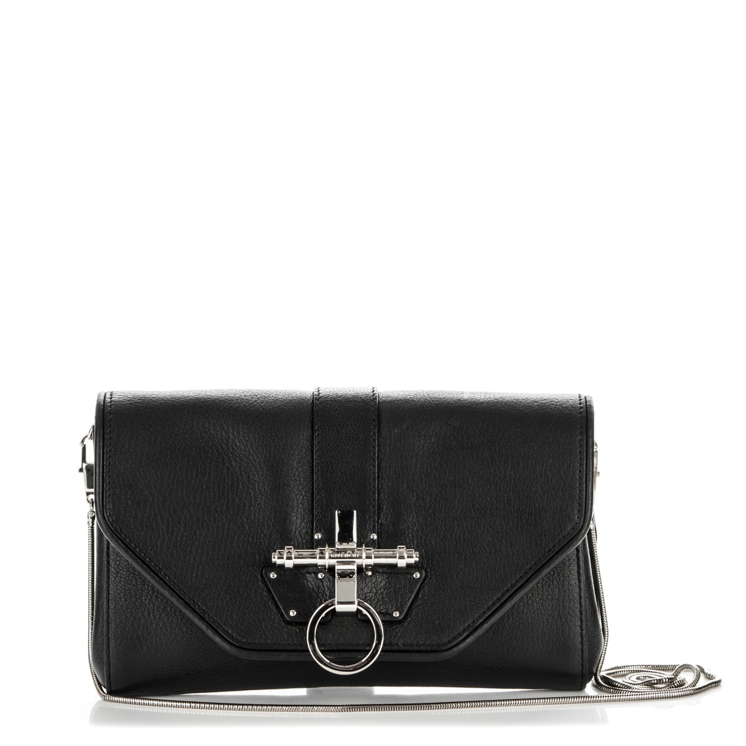 Givenchy Sugar Goatskin Obsedia Chain Shoulder Bag Black 1 of 7