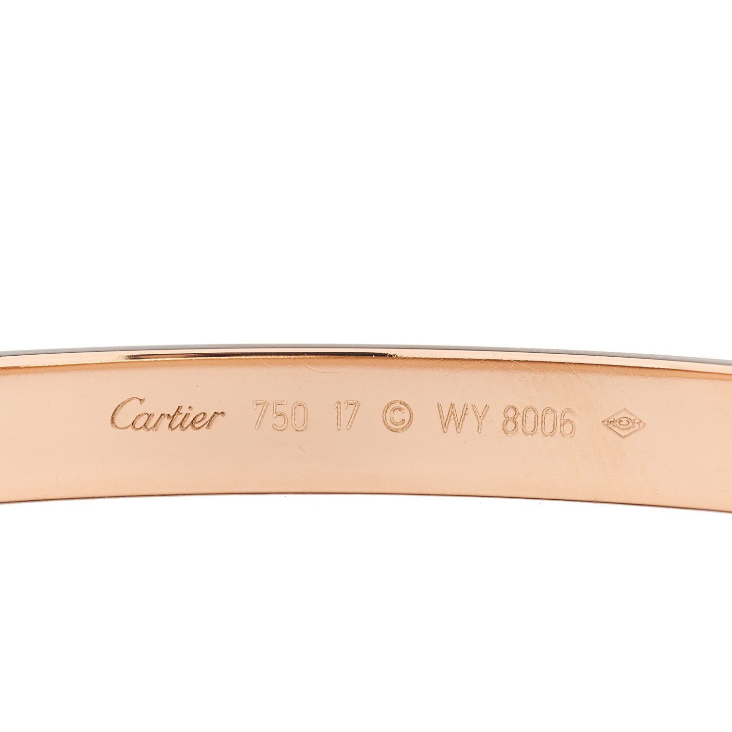 Cartier 18K Pink Gold LOVE Bracelet 17 3 of 4