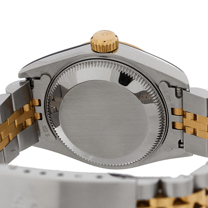 Rolex Stainless Steel 18K Yellow Gold Diamond 26mm Oyster Perpetual Datejust Watch Champagne 69173 7 of 8