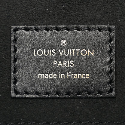 Louis Vuitton Calfskin Monogram Fold Tote PM Cream Khaki Black 6 of 9