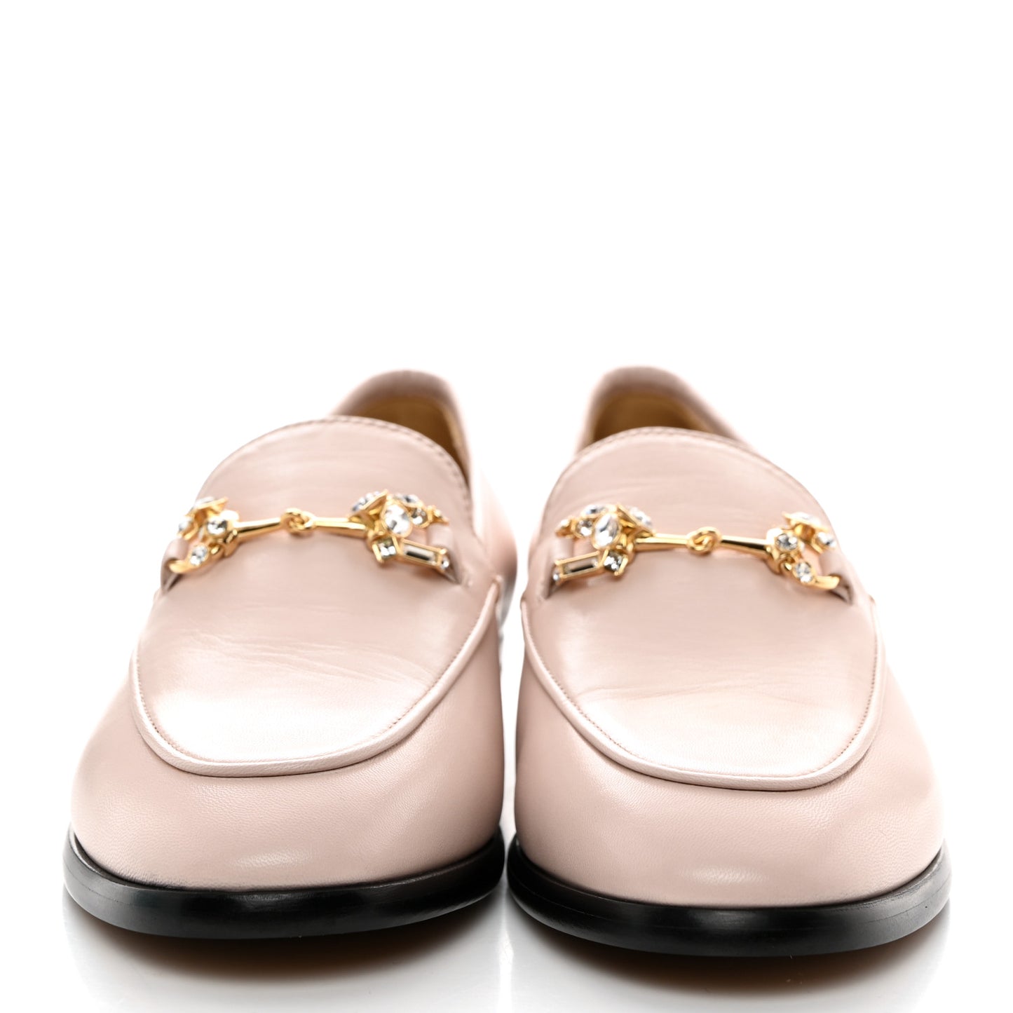 Malaga Kid Crystal Horsebit Womens Jordaan Loafers 37.5 Pink Hibiscus