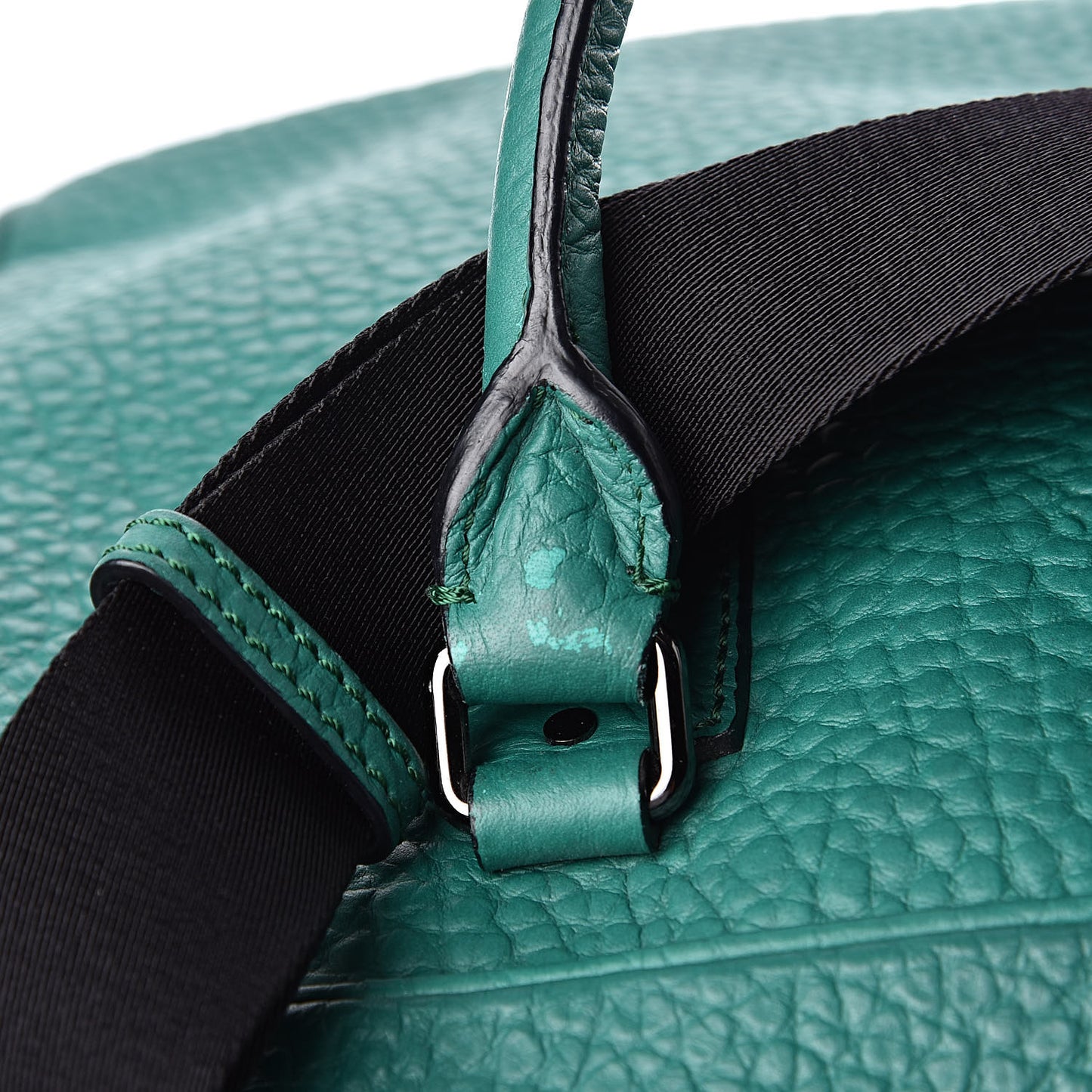 Signature Grain Briefcase Green