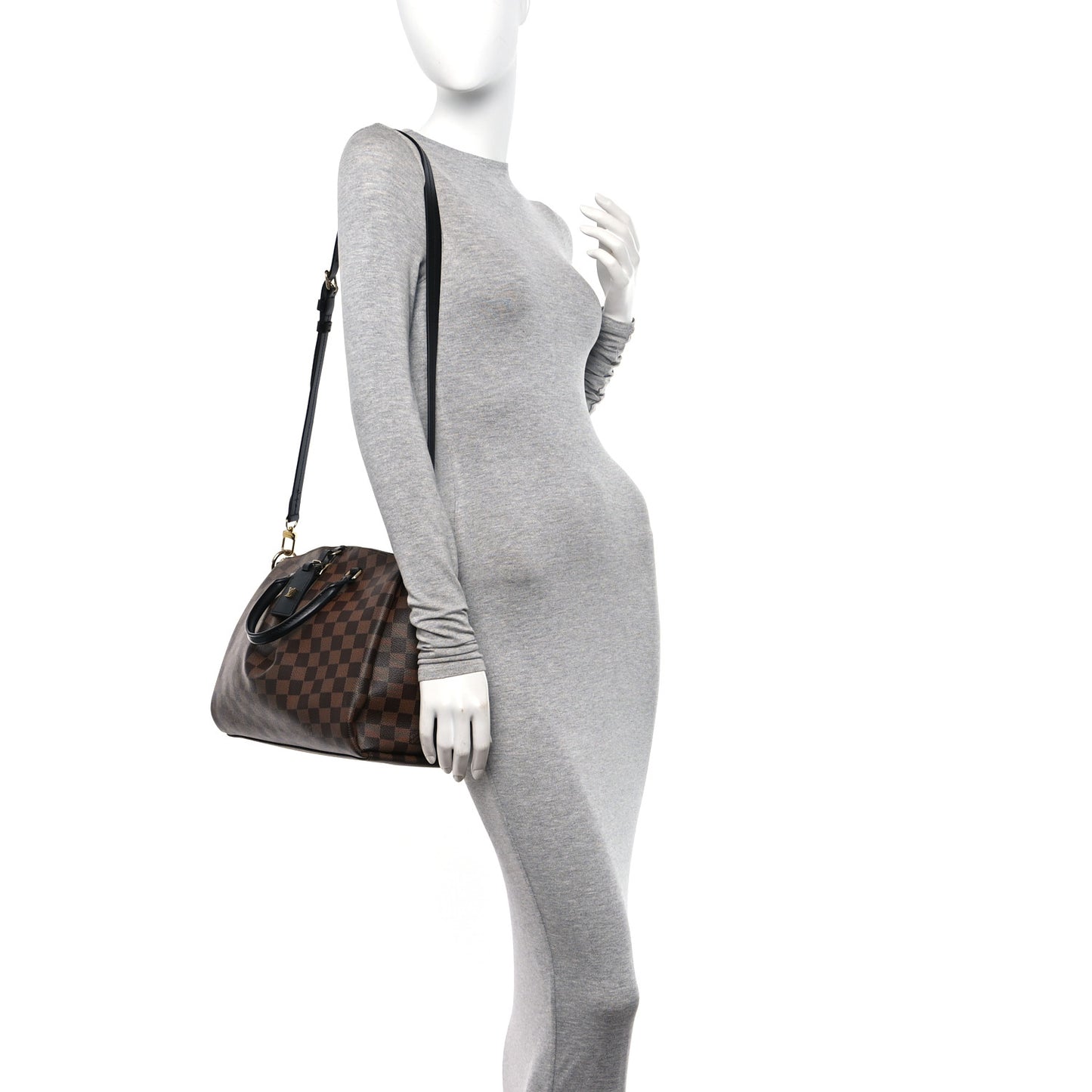 Damier Ebene Odeon Tote MM Black