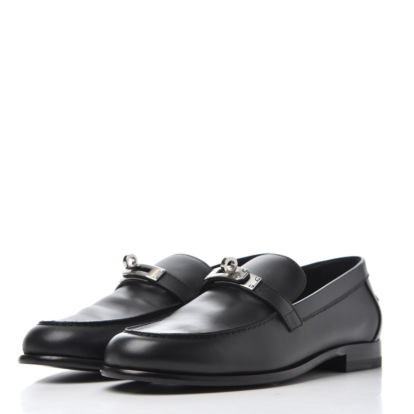 Calfskin Womens Destin Loafer 38 Black