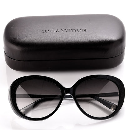 Louis Vuitton Acetate Bluebell Sunglasses Z0597W Black Glitter 9 of 9