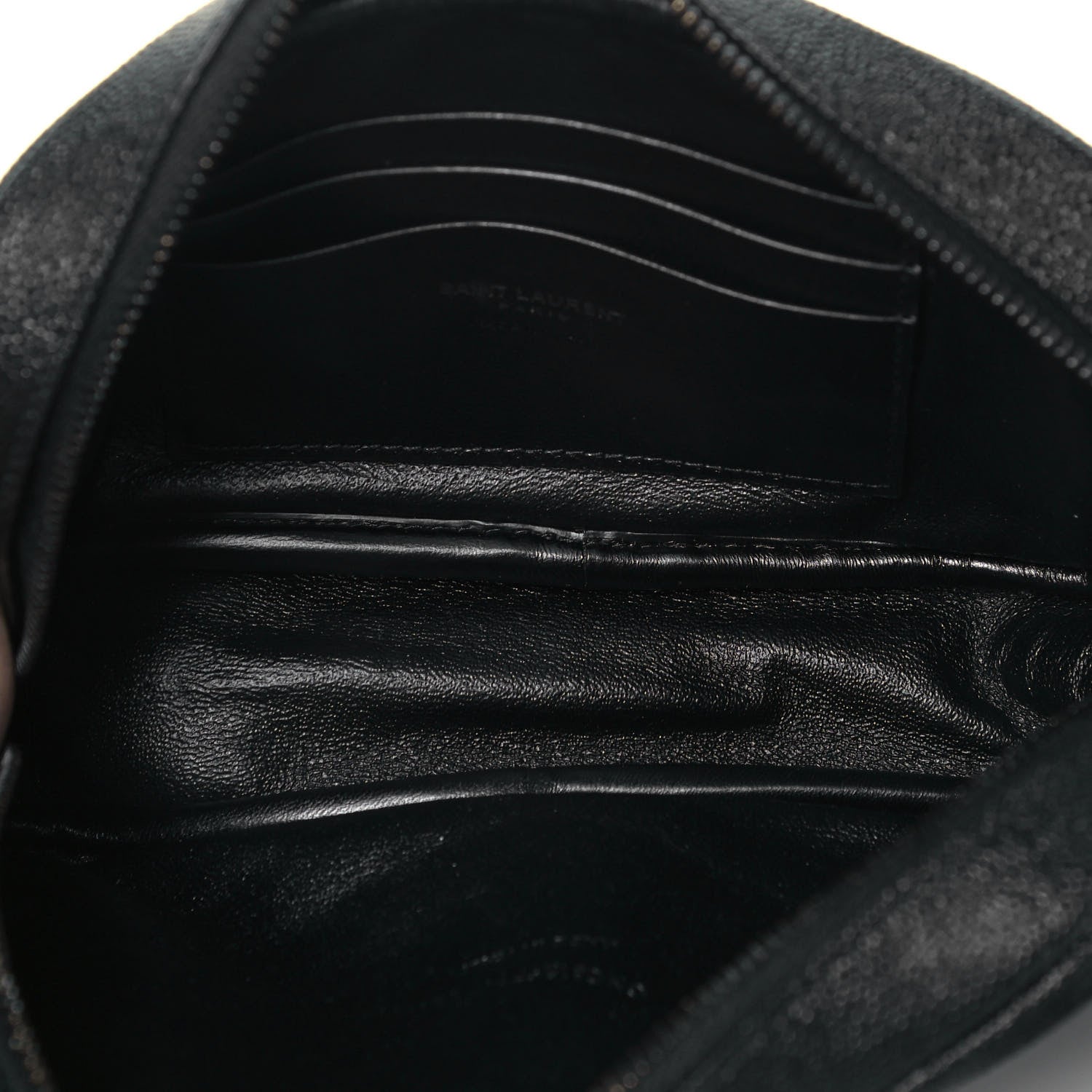 Saint Laurent Grain De Poudre Matelasse Monogram Mini Lou Camera Bag Black 5 of 9